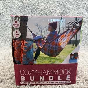 Equip Cozy Hammock Bundle Hammock, Travel Pillow, and Fleece Blanket